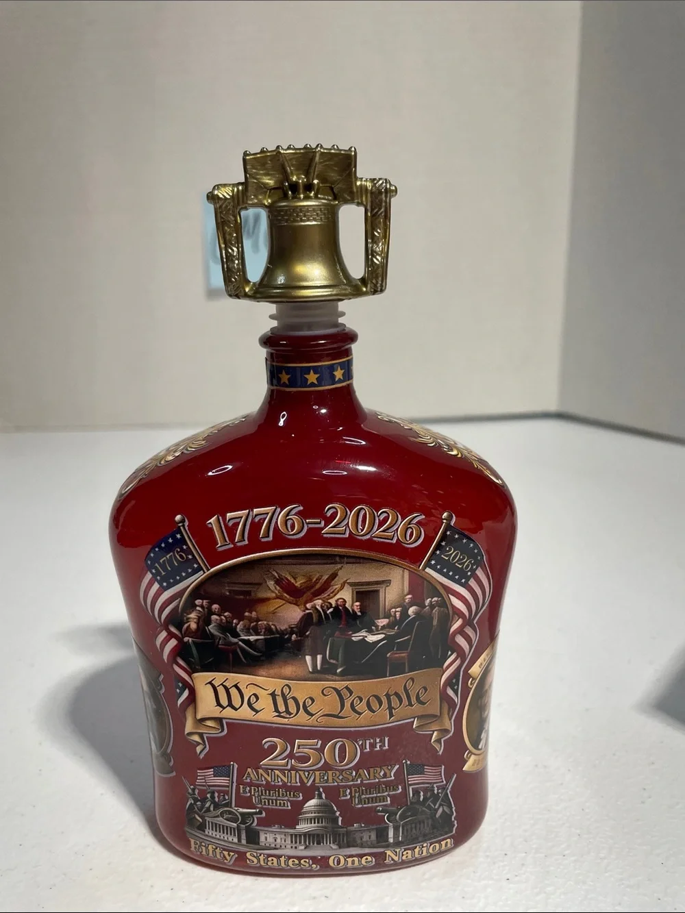 We The People 1776-2026 Red Commemorative Decanter